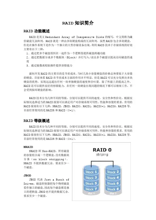 RAID知识简介(附模拟器)