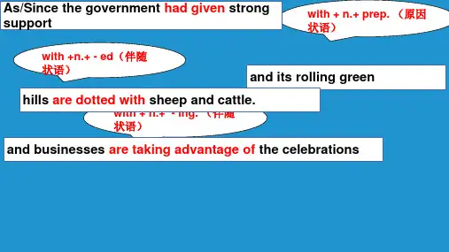 高考英语语法点WITH复合结构课件