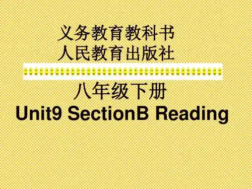 人教新目标八年级英语下册课件Unit9SectionBRe