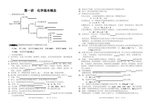 初高中化学衔接讲义(PDF版)