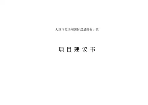 项目建议书 2