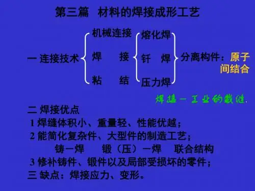 三篇金属的焊接成形2019ppt课件 69页PPT