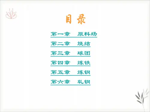 烧结球团工艺介绍PPT课件