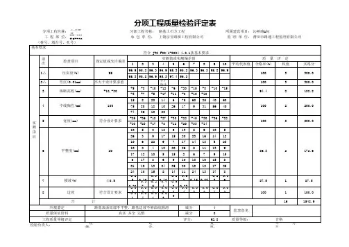 土方路基评定