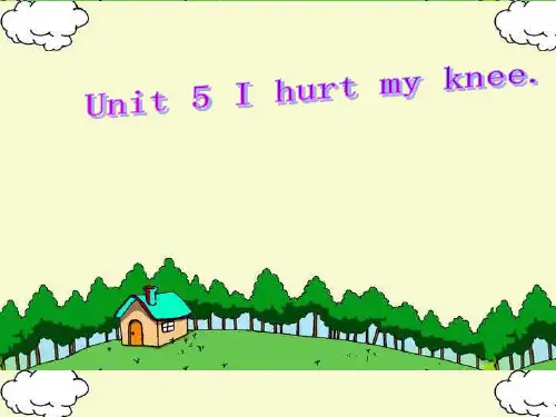 六年级上册英语课件Unit 5 I Hurt my knee. 1_湘鲁版 (共16张PPT)