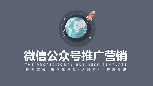 微信公众号推广策划计划书PPT模板