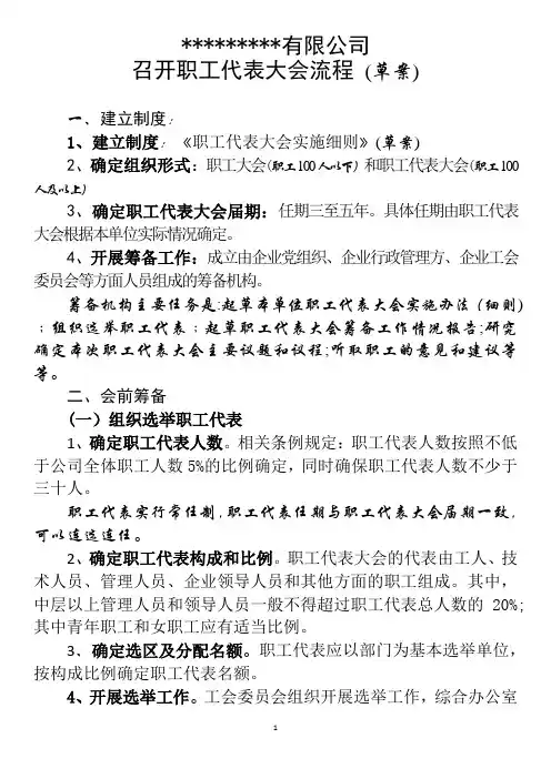 1、成立职代会流程