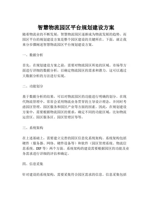 2023-智慧物流园区平台规划建设方案-1