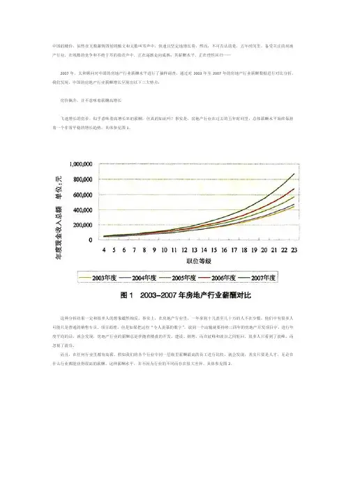 太和2007房地产业薪酬研究报告