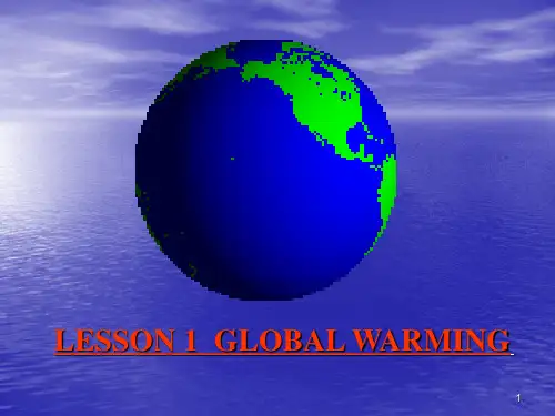 Unit 22 lesson 1 Global Warming