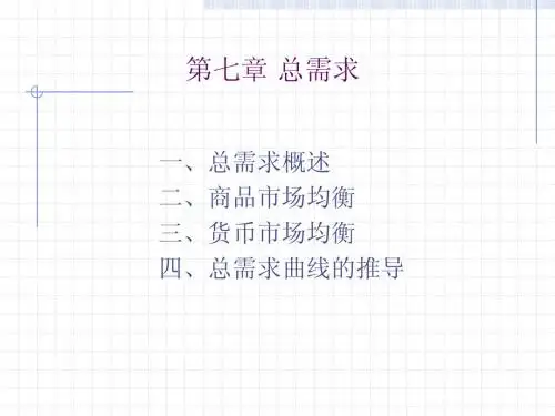 第七章 总需求