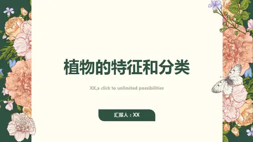 植物的特征和分类