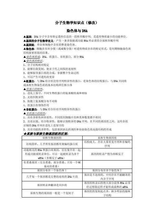 分子生物学笔记6655581238