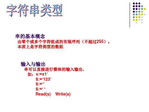 字符串类型