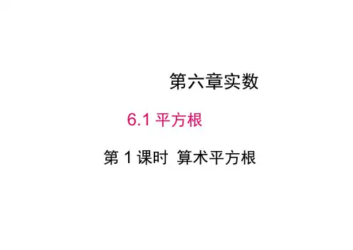 人教版初一数学下册6.1第一课时算数平方根(20210128051833)