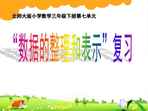 北师大版三年级下册数学课件7.2《“数据的整理和表示”复习》(共17张PPT)