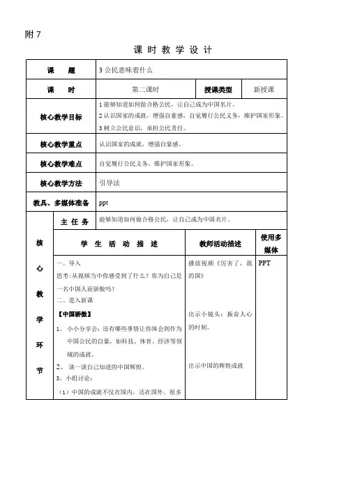 小学道德与法治人教六年级上册(统编)第二单元我们是公民-苟晓芬我是中国公民