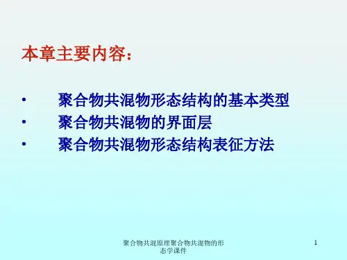 聚合物共混原理聚合物共混物的形态学课件