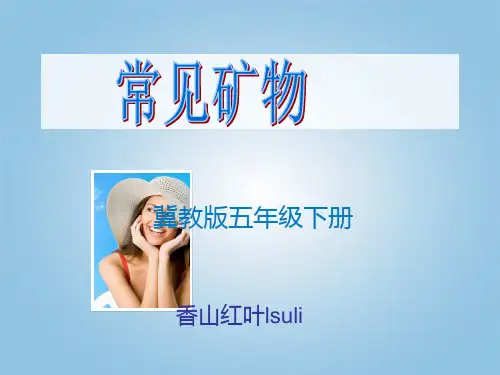 冀教版五年级科学(下册)常见矿物