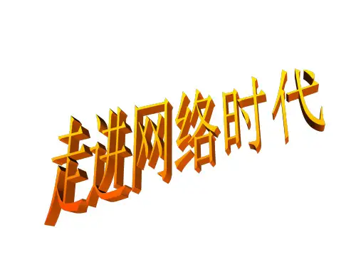 五年级上册品德课件-《走进网络代》 鲁人版 29