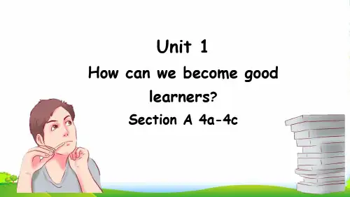 人教英语九年级全册 unit1 Section A 4a4c (共22张PPT)