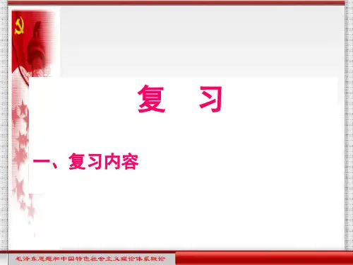 毛概复习知识点-优质课件