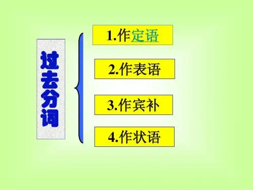 非谓语-过去分词