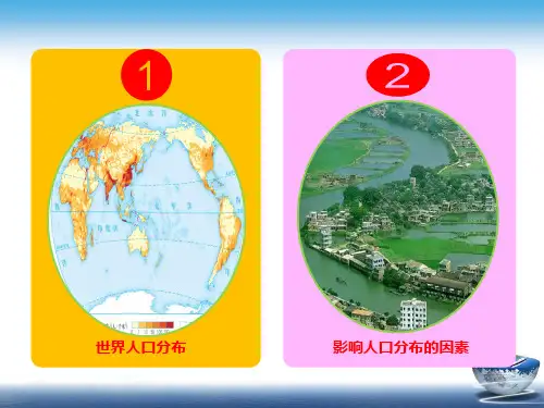 2020-2021学年湘教版(2019)高中地理必修二 第一章 人口与地理环境 第一节人口分布 课件