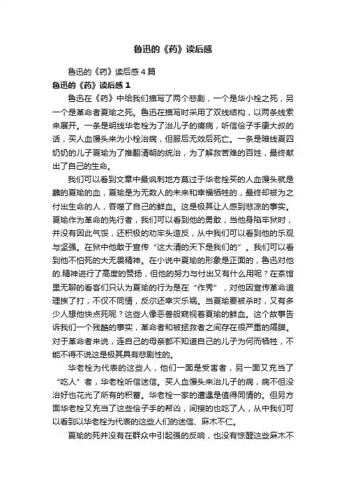 鲁迅的《药》读后感