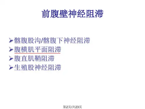 超实用超声引导腹横肌平面阻滞.pptx