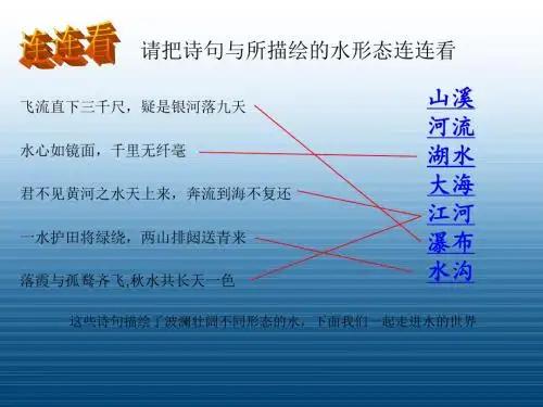 湘美版七下美术  5千姿百态的水 课件  (共30张PPT)