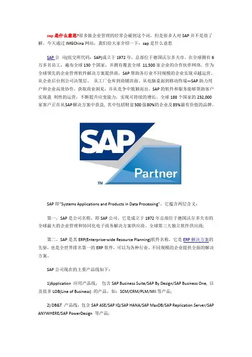 sap是什么意思