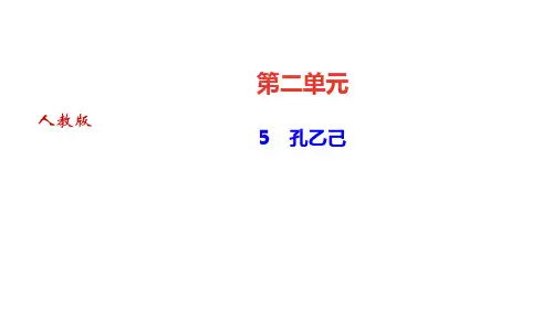 第二单元5 孔乙己 讲练课件—四川省2020-2021学年九年级下册语文部编版