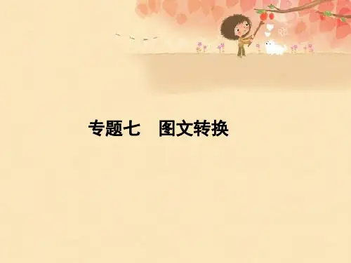 2018年高考语文(浙江专版)一轮复习课件：专题七 图文转换 (共55张PPT)