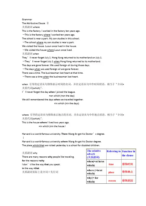 (完整)人教版高中英语必修一Unit5语法知识