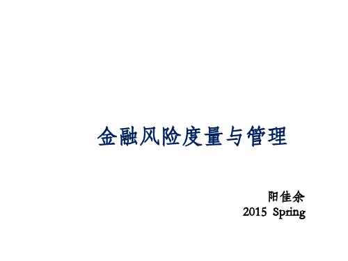 金融风险度量与管理