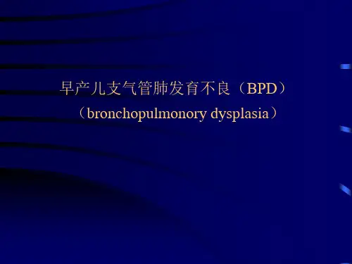 早产儿支气管肺发育不良(BPD)