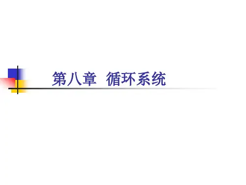 《组织学与胚胎学》课件第8章  循环系统