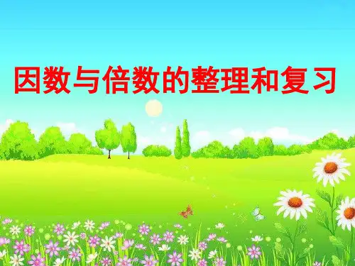 苏教版五年级下册数学课件8.2 因数与倍数的整理和复习 (共16张PPT)