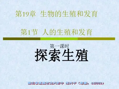 【初中生物】生物的生殖和发育PPT课件2