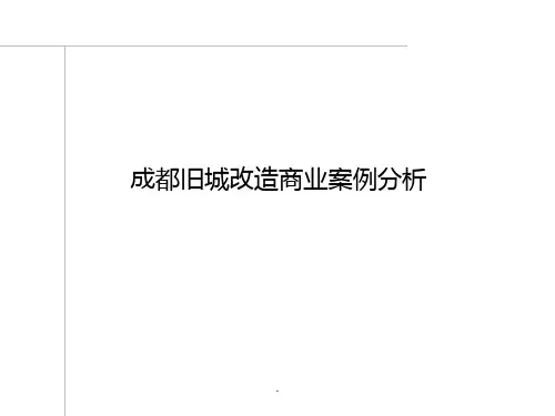 成都旧城改造三大成功案例分析PPT课件
