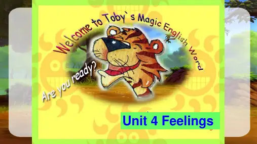 Unit 4 Feelings 三年级英语下册 剑桥小学英语 原Join in 第四单元教学精品课件