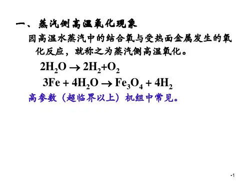 直流锅炉氧化皮产生机理和控制措