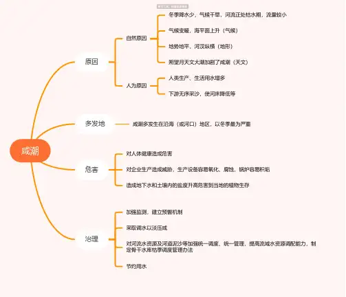 咸潮思维导图_简单清晰脑图分享-知犀