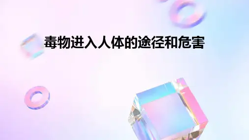 毒物进入人体的途径和危害