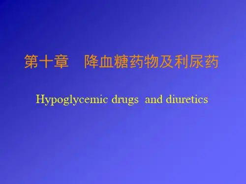 降血糖药及利尿药精选全文
