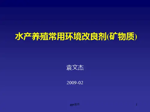 水产养殖常用环境改良剂 ppt课件