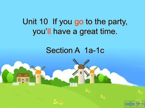人教版初中初二八年级英语上册 名师教学课件 Unit 10 If you go to the par