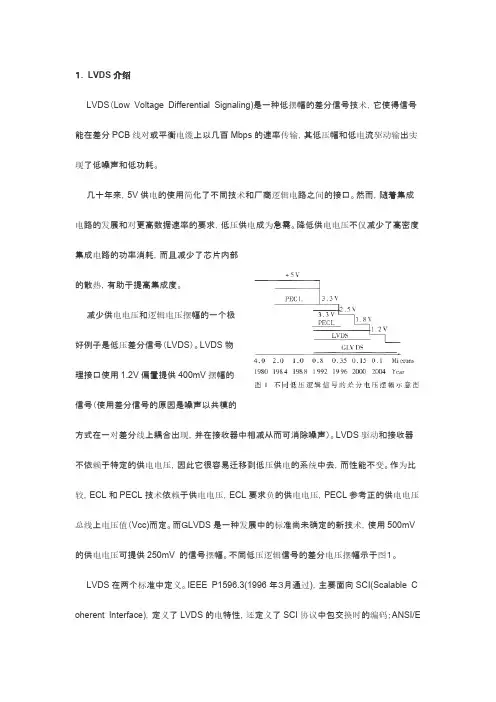 【免费下载】LVDS 介绍