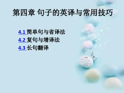 大学汉英翻译教程第四章 句子的英译与常用技巧_46